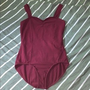 Maroon Princess Seam Pinched Theatricals Leotard